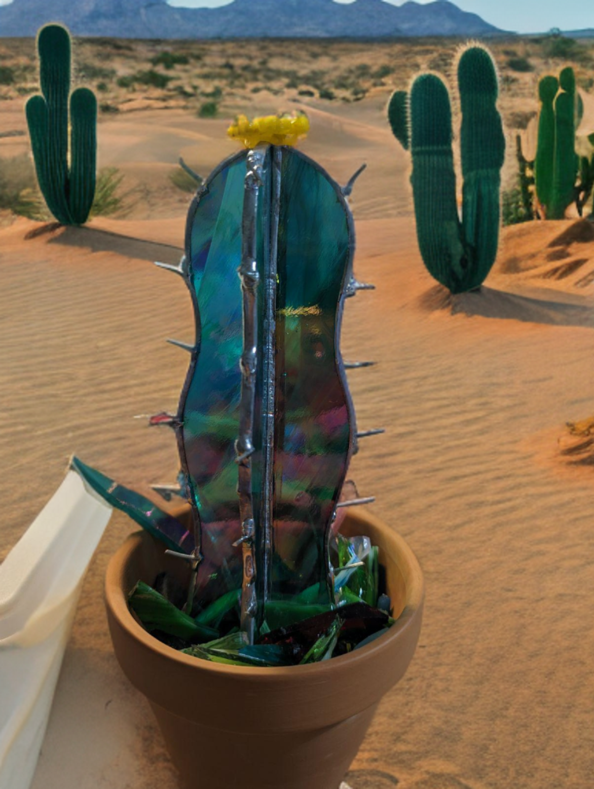 tall potted succulents Tall Potted Succulent – Simply Stained Glass